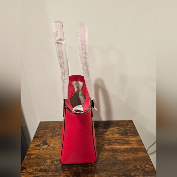 NWT Kate Spade Staci Medium Tote Bag In Ruby Red With Dust Bag KG473 - Picture 7 of 12